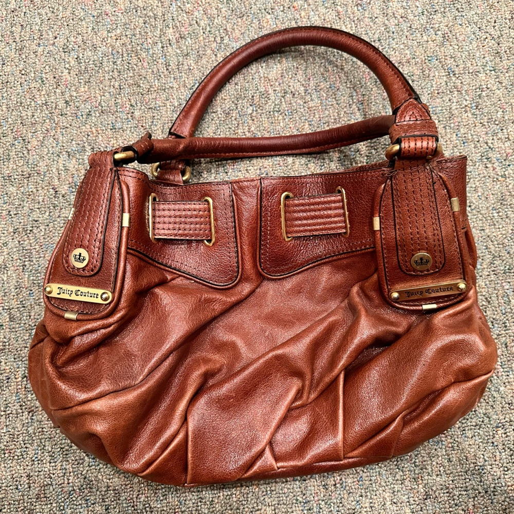 Juicy couture brown leather purse